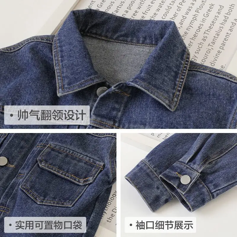 2026 new spring autumn summer Girls Kids Boys Denim shirt comfortable cute baby Clothes Children Clothing