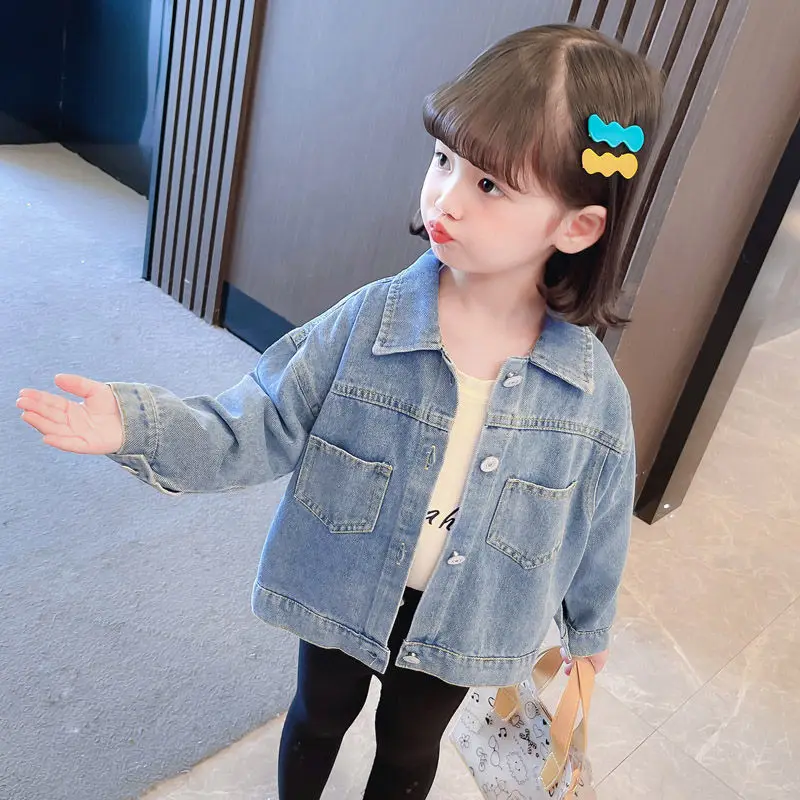 2026 new spring autumn summer Girls Kids Boys Denim shirt comfortable cute baby Clothes Children Clothing