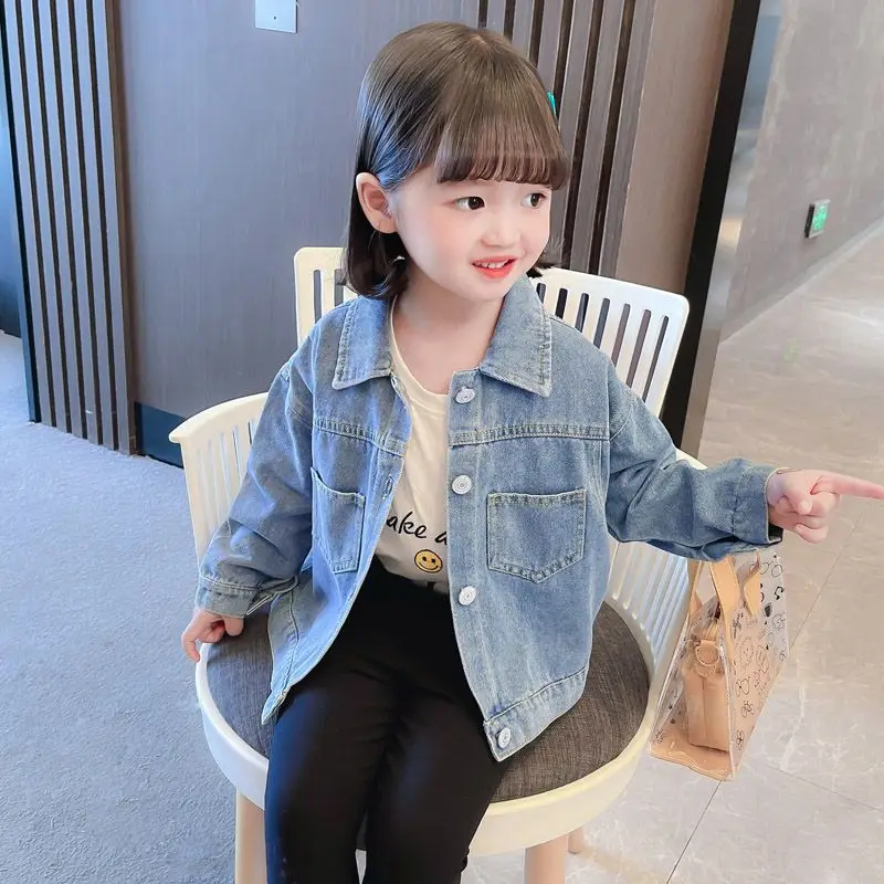 2026 new spring autumn summer Girls Kids Boys Denim shirt comfortable cute baby Clothes Children Clothing