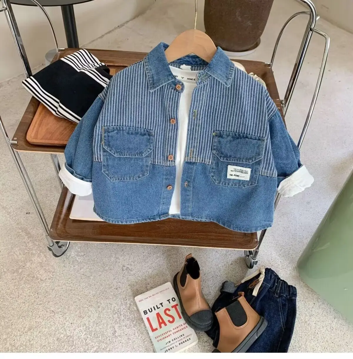 2026 new spring autumn summer Girls Kids Boys Denim shirt comfortable cute baby Clothes Children Clothing