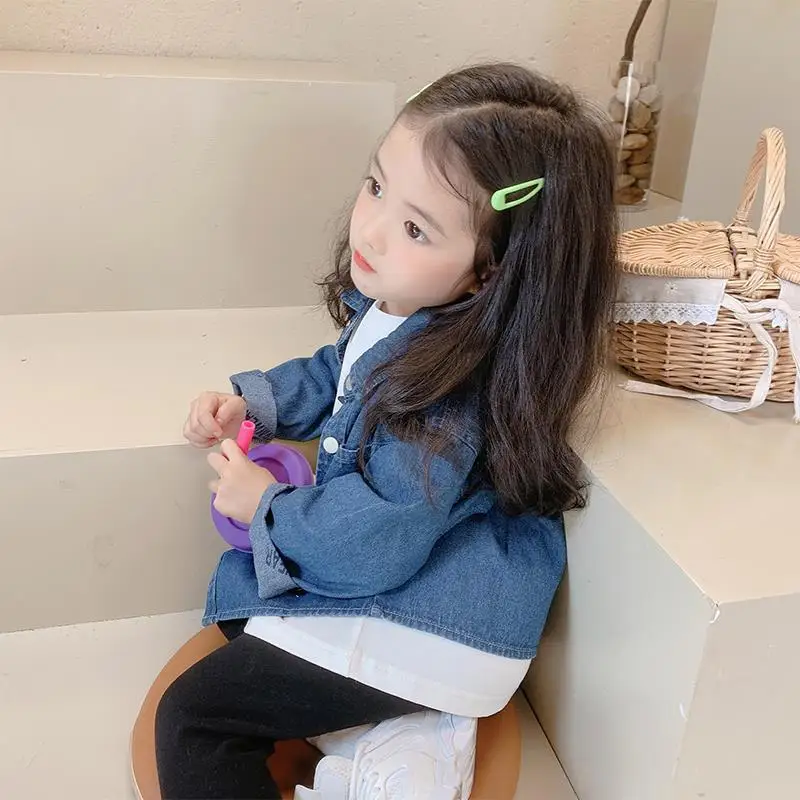 2026 new spring autumn summer Girls Kids Boys Denim shirt comfortable cute baby Clothes Children Clothing