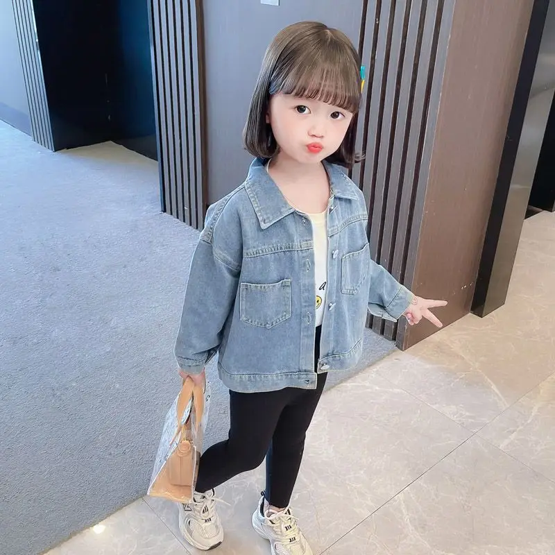 2026 new spring autumn summer Girls Kids Boys Denim shirt comfortable cute baby Clothes Children Clothing