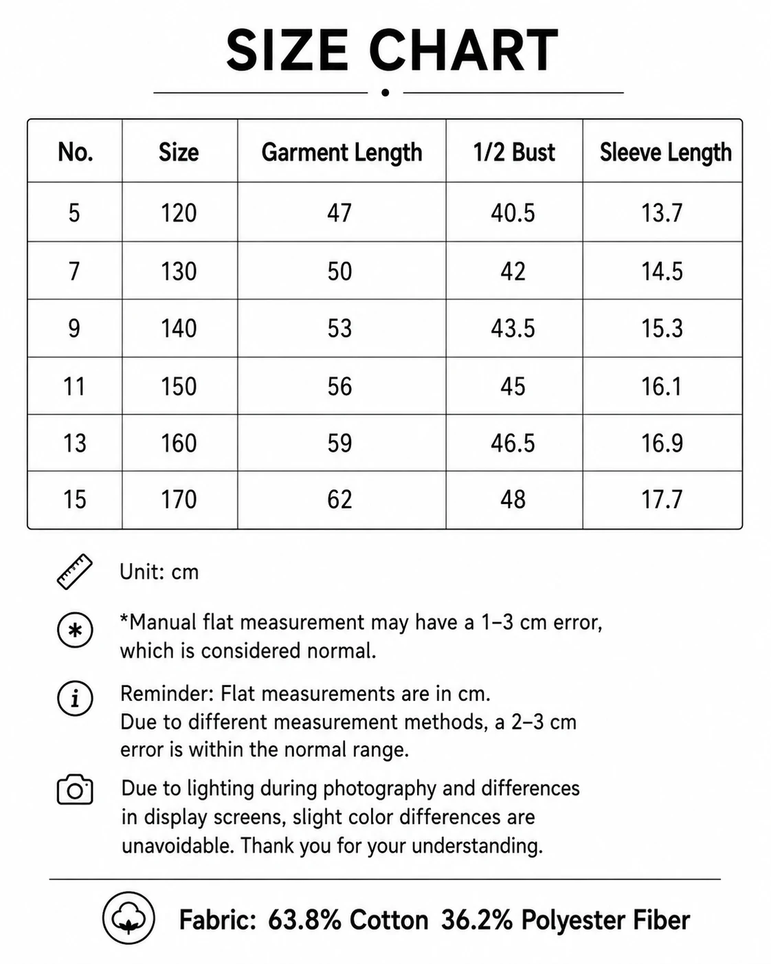 CH Girls Round Neck Frill Short Sleeve Front Multicolor Monogram Stitch Embroidery Swing Hem Kids Summer Play Top