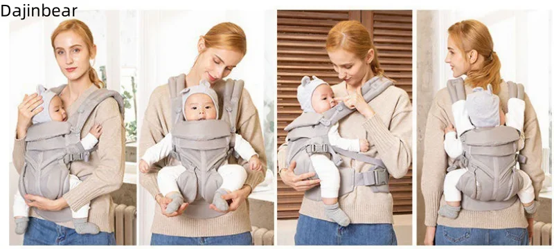 Egobaby 360 Omni Baby Carrier Breathable Cotton Ergonomic Backpacks Support Shoulder Waist Belt Sling Straps
