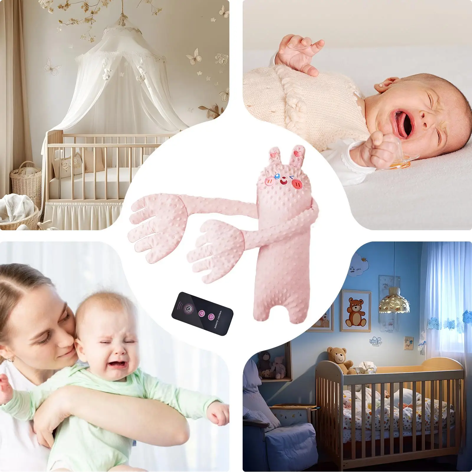 Infant Patter Electric Remote Control Startle Preventions Infant Pat Pillow for Child Toys Soothe Emotions Child Electric Remote