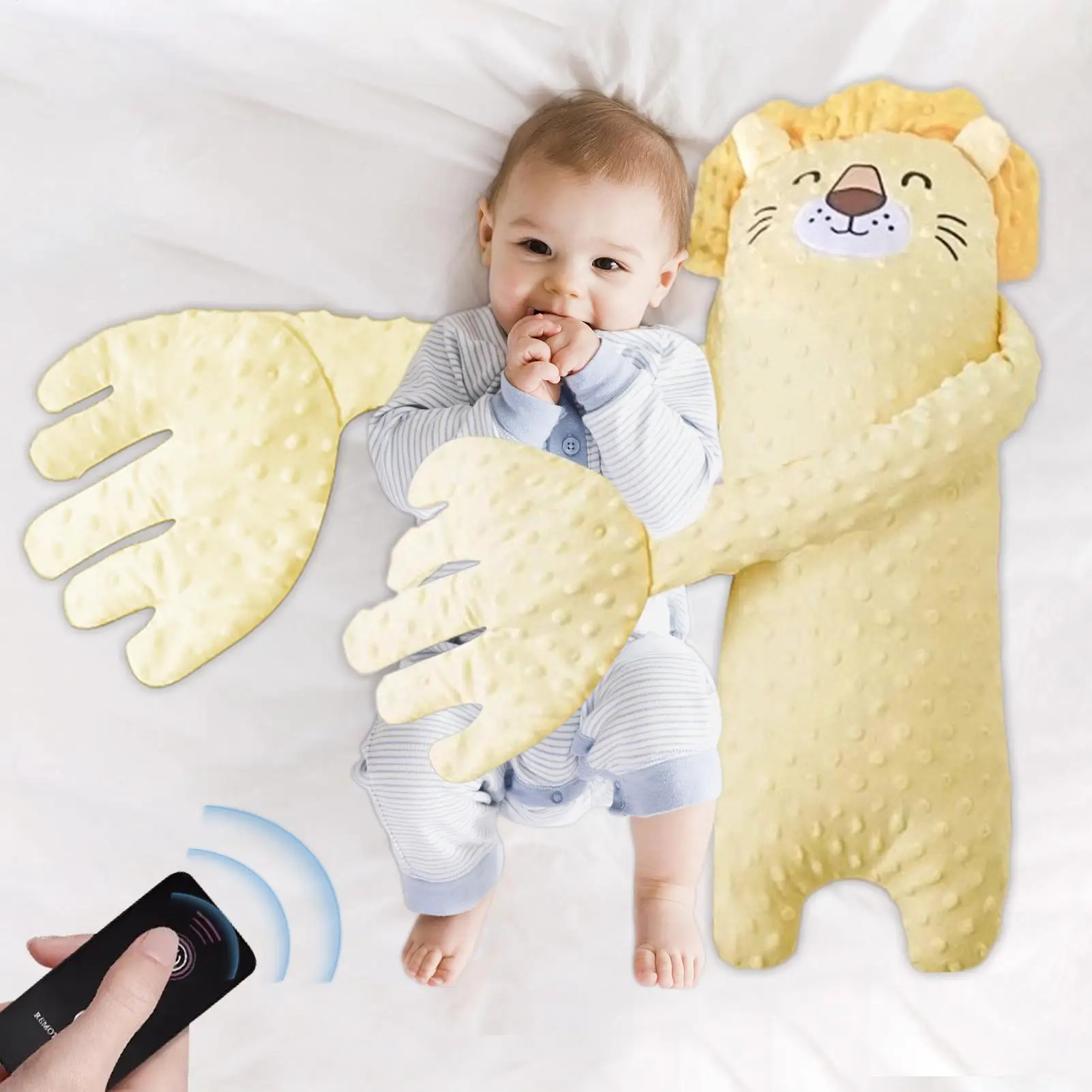 Infant Patter Electric Remote Control Startle Preventions Infant Pat Pillow for Child Toys Soothe Emotions Child Electric Remote