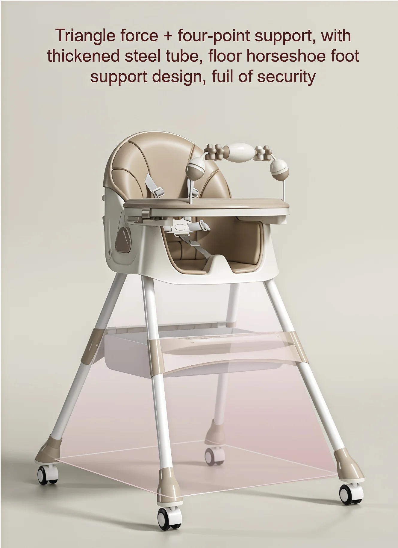 Multi Function Baby Swing Chair High Chair for Toddlers, Convertible Feeding Chair with Swing Mode, Adjustable Height Baby Dining Seat, Detachable Tray, Easy Cleaning Design, Safe and Comfortable Chair for Infant Feeding and Playing