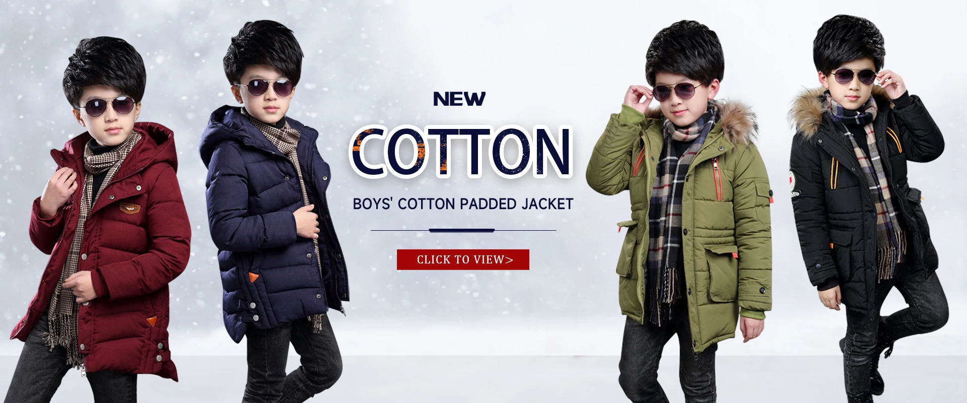 2026 new children's letter printed down jacket boys' and girls' medium and long cotton jacket baby wash free thickened warm jack