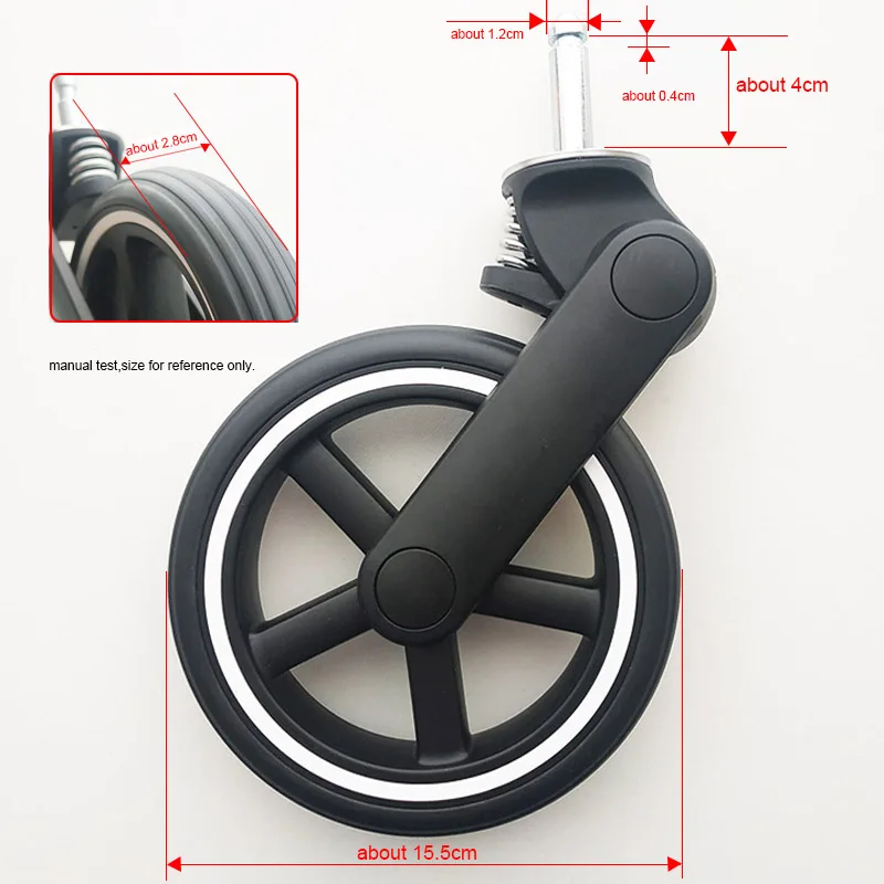 Stroller Wheel For Cybex Mios 2/3 Front One With Tyre Hub Frame Baby Buggy Accessories Direct Replacement Part