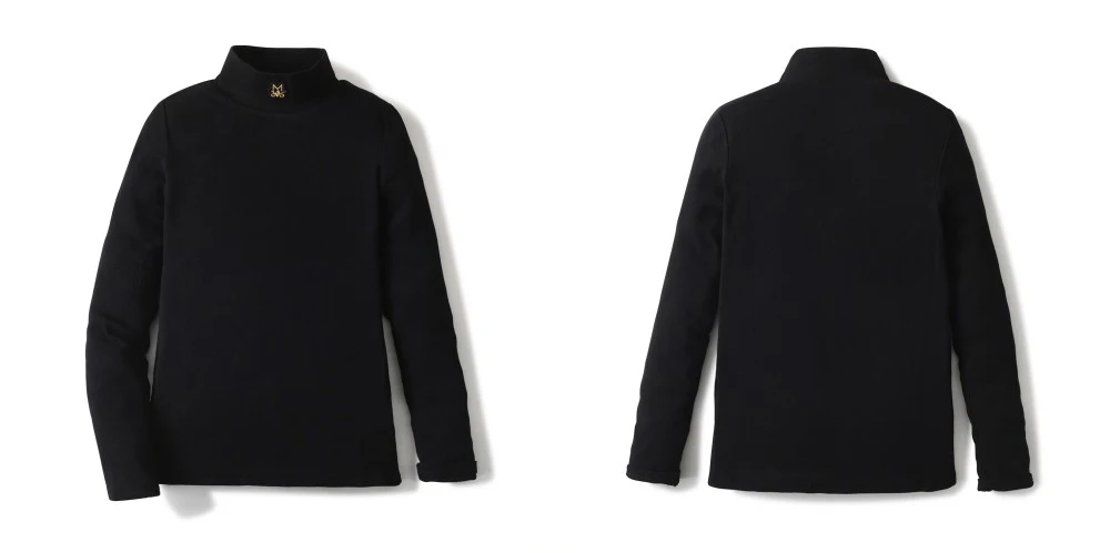 AW Mail's Sister Matching Clothing Teenager Girl Black Cotton Ribbed Shirt Young Girls Long Velvet Skirts with Pocket