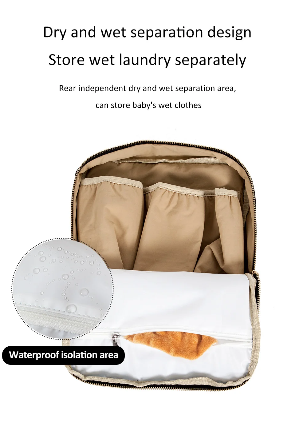 Mummy Bag Baby Nappy Bag Maternal Backpack Waterproof Stroller Organizer Large Capacity With Removable Bottle Wet Bag For Cart