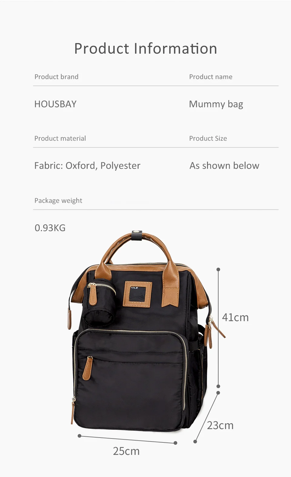 Mummy Bag Baby Nappy Bag Maternal Backpack Waterproof Stroller Organizer Large Capacity With Removable Bottle Wet Bag For Cart