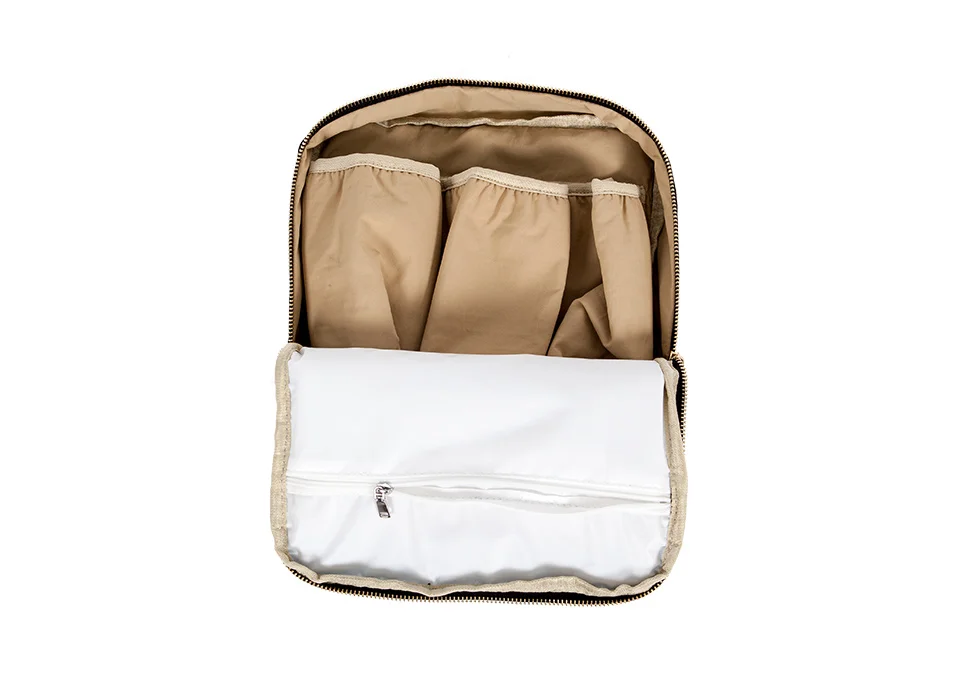 Mummy Bag Baby Nappy Bag Maternal Backpack Waterproof Stroller Organizer Large Capacity With Removable Bottle Wet Bag For Cart