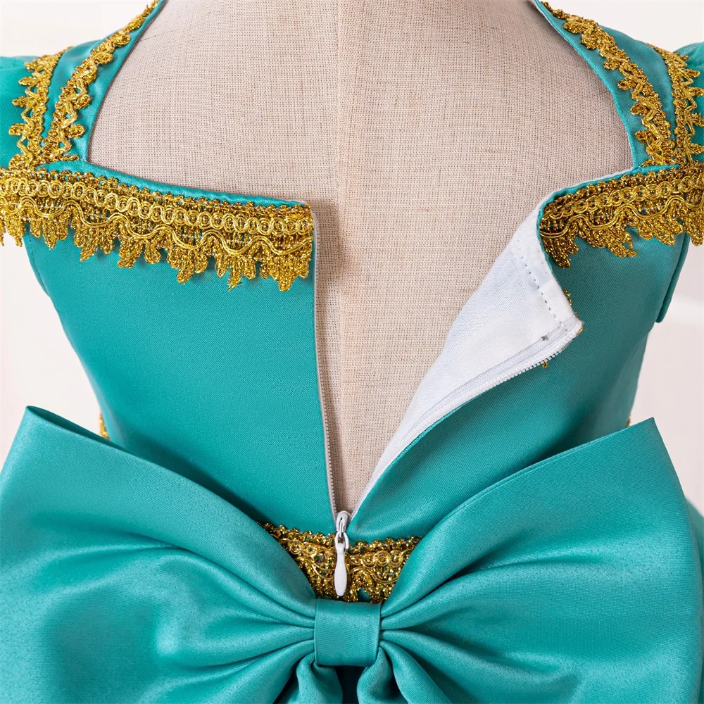 Infant Baby 1st Birthday Jasmine Costume for Aladdin Princess Magic Lamp Dress Sets Carnival Clothing Vestidos Party Cosplay