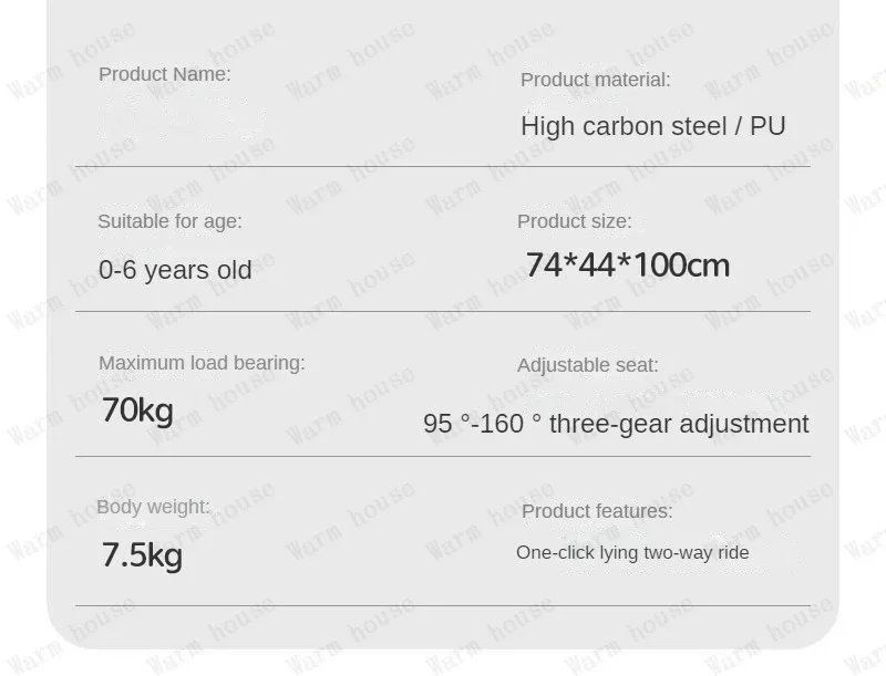 2026 New Push Tricycle Three-wheel Baby Stroller Lightweight Children's Bicycle Multifunctional Stroller