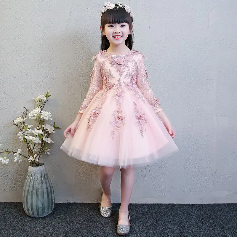 Girls Puffy Tutu Dress for Piano Recital, Flower Girl Wedding, Birthday Party Princess Gown