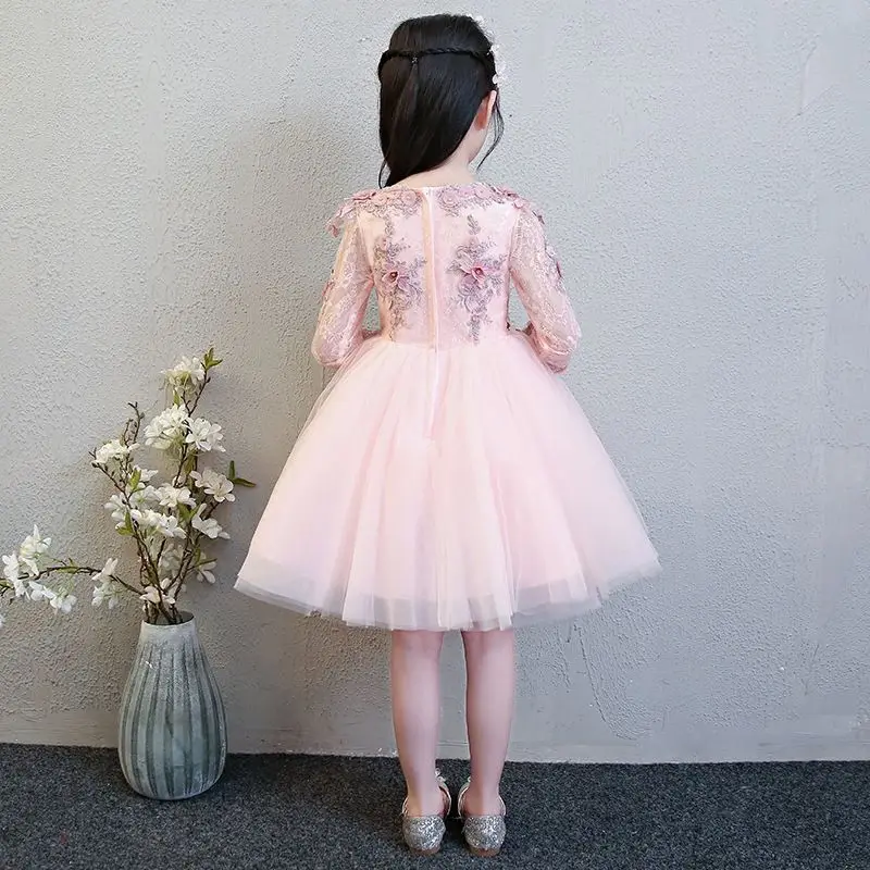 Girls Puffy Tutu Dress for Piano Recital, Flower Girl Wedding, Birthday Party Princess Gown