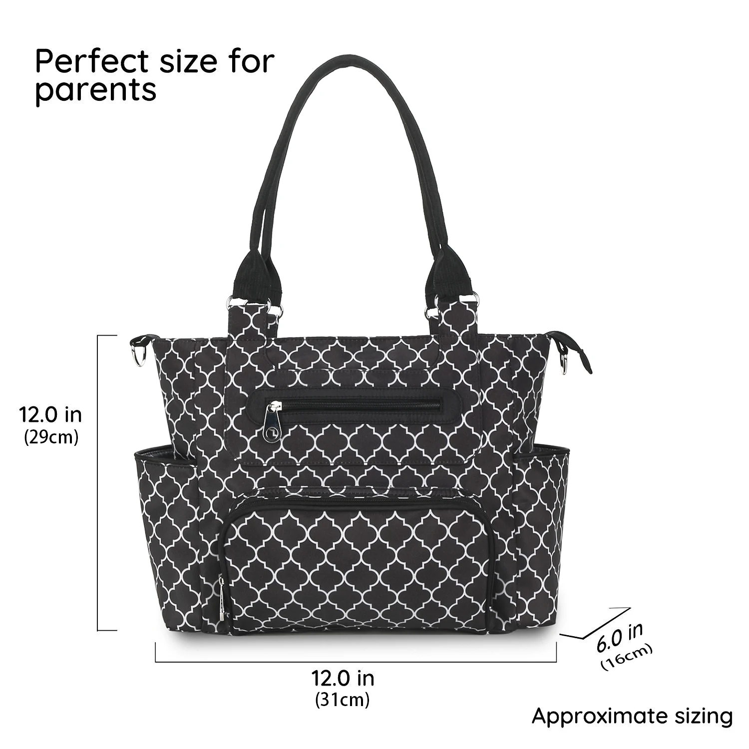 7pcs Nappy Changing Bag Set,Multifunction Mummy Tote Bag Baby Changing Bag Shoulder Handbag Travel Diaper Bag