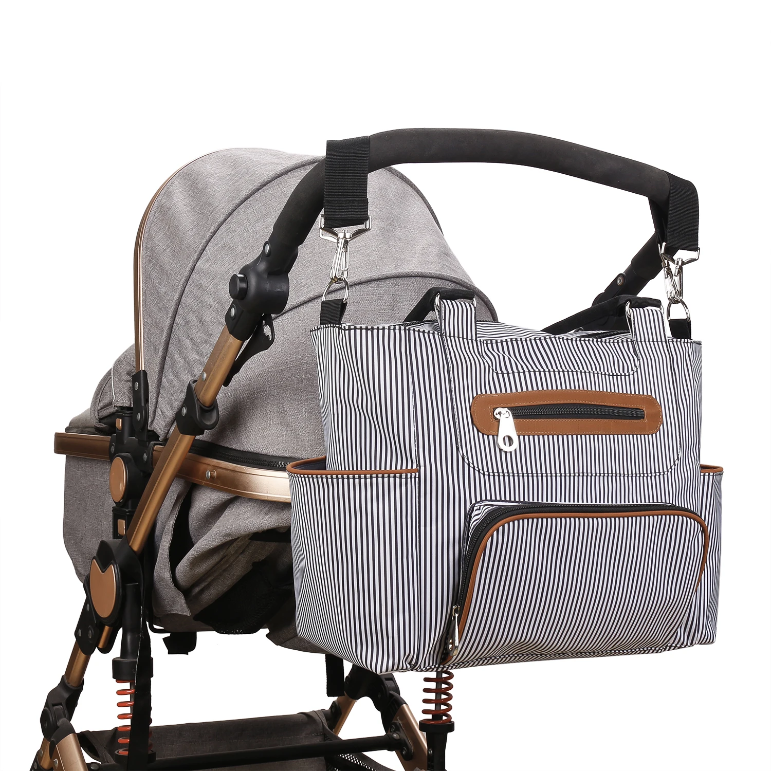 7pcs Nappy Changing Bag Set,Multifunction Mummy Tote Bag Baby Changing Bag Shoulder Handbag Travel Diaper Bag