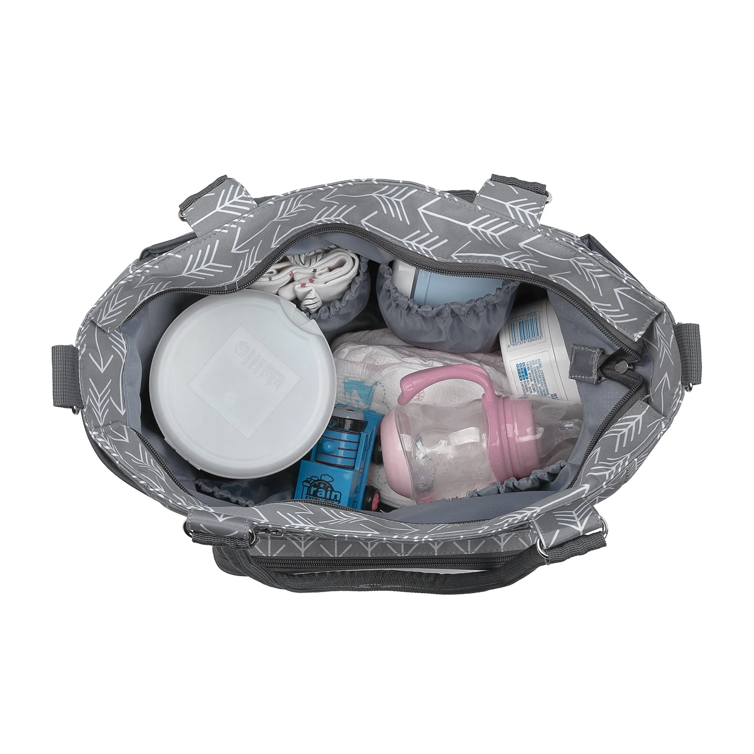 7pcs Nappy Changing Bag Set,Multifunction Mummy Tote Bag Baby Changing Bag Shoulder Handbag Travel Diaper Bag