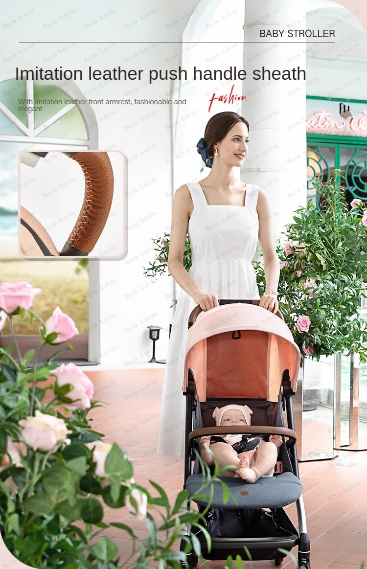 High view lightweight stroller Can sit or lie down Shock absorbing foldable pocket stroller Luxury Trolley Pushchai