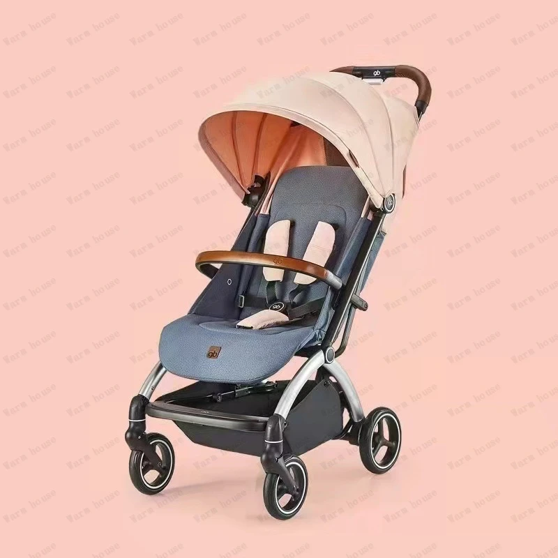 High view lightweight stroller Can sit or lie down Shock absorbing foldable pocket stroller Luxury Trolley Pushchai