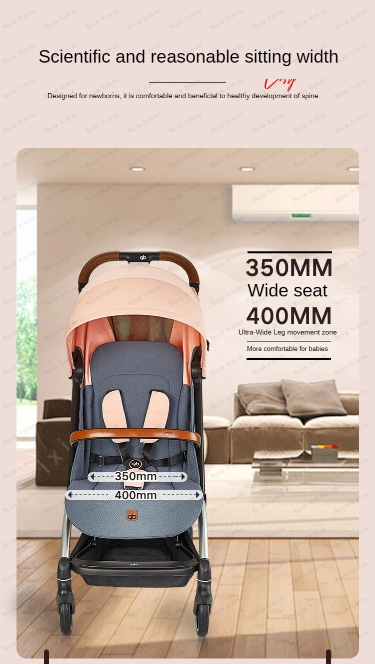 High view lightweight stroller Can sit or lie down Shock absorbing foldable pocket stroller Luxury Trolley Pushchai