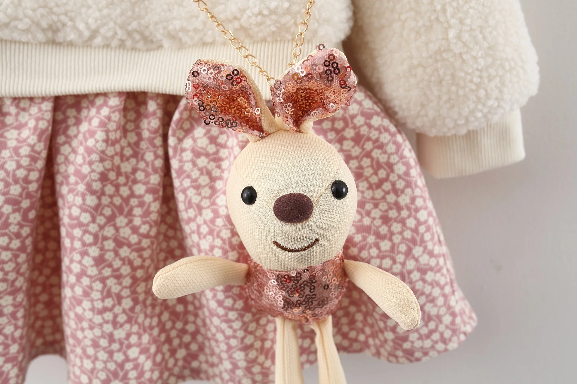 Winter girl's baby clothes dress for newborn 1st birthday lamb wool velvet thick warm floral dresses girls' baby clothing dress