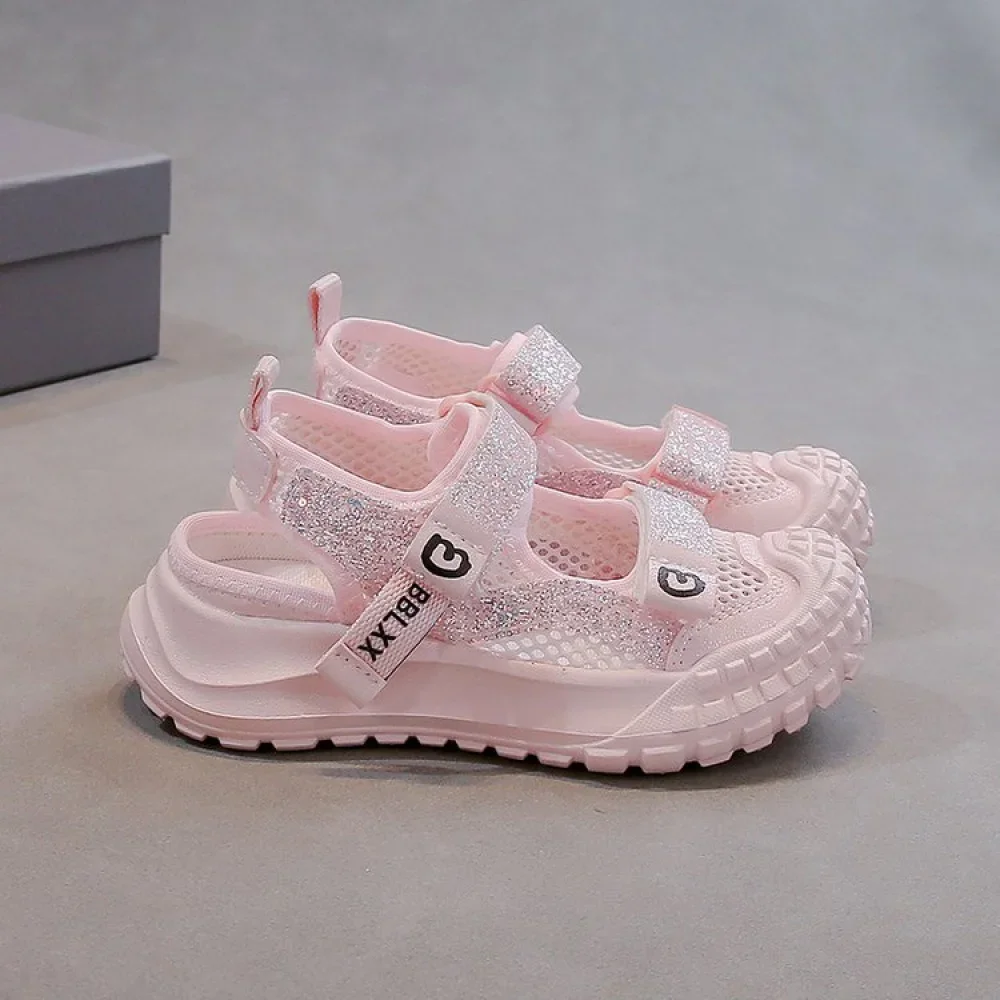 Summer Sport Shoes For Girls Korean Style Teenager Girl's Sandals Ergonomics Anti-slippery Breathable Outdoor Running Footwear