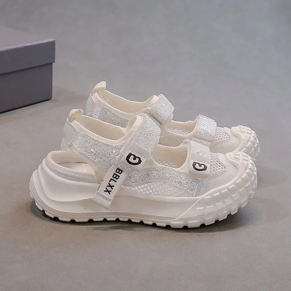 Summer Sport Shoes For Girls Korean Style Teenager Girl's Sandals Ergonomics Anti-slippery Breathable Outdoor Running Footwear