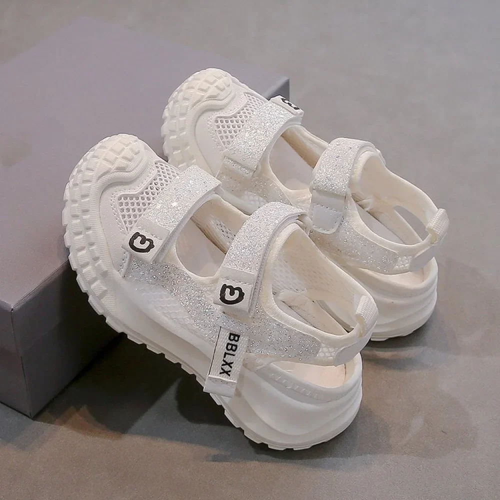 Summer Sport Shoes For Girls Korean Style Teenager Girl's Sandals Ergonomics Anti-slippery Breathable Outdoor Running Footwear