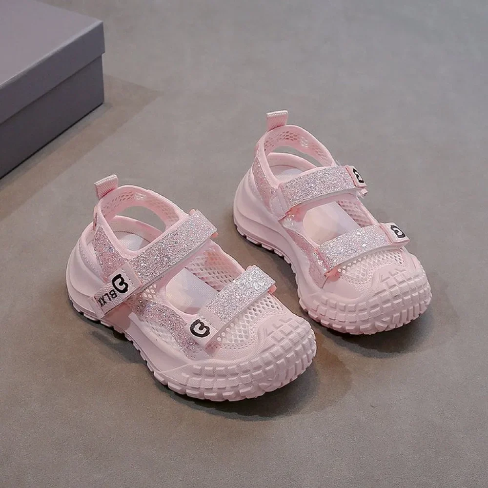 Summer Sport Shoes For Girls Korean Style Teenager Girl's Sandals Ergonomics Anti-slippery Breathable Outdoor Running Footwear