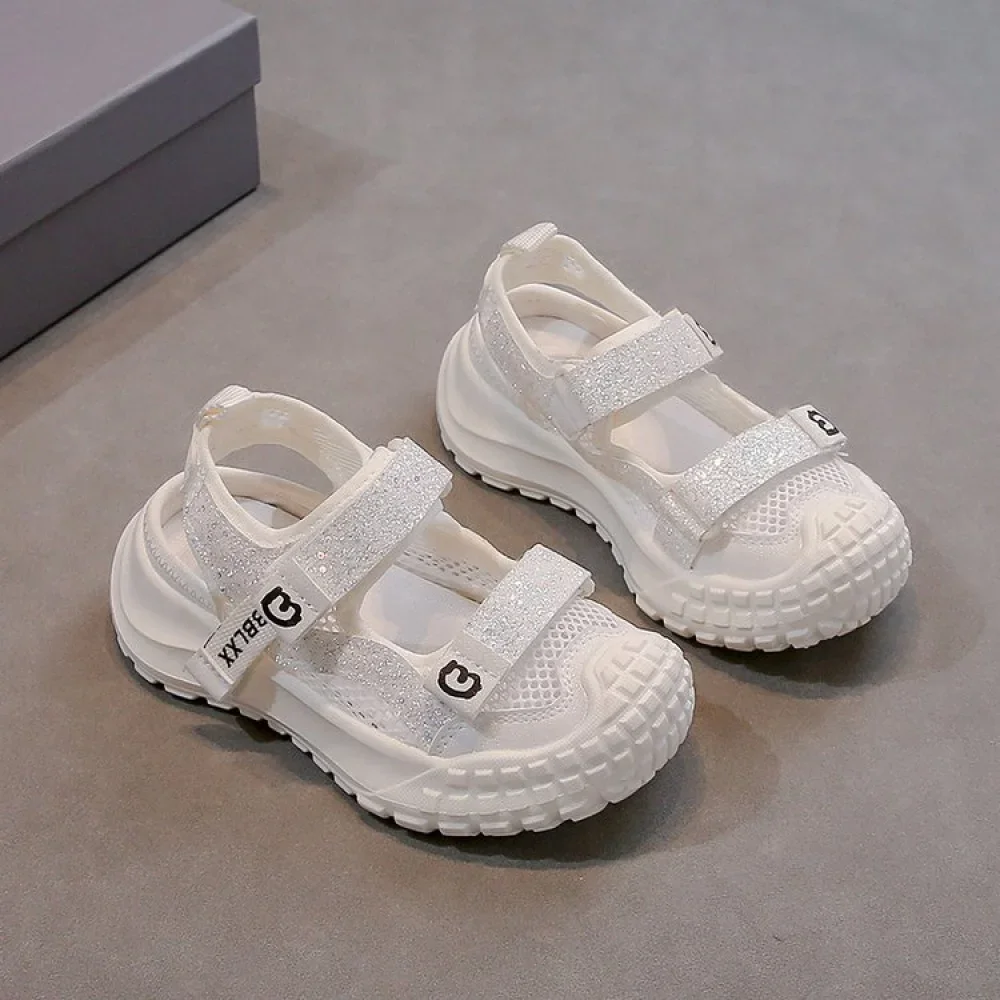 Summer Sport Shoes For Girls Korean Style Teenager Girl's Sandals Ergonomics Anti-slippery Breathable Outdoor Running Footwear