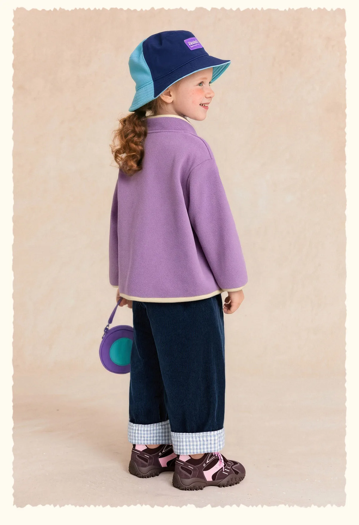 Amila Kids 2026 Winter Children's Polar Velvet Zipper Coat Warm Soft Coat With Cute Embroidery Trendy Winter Coat