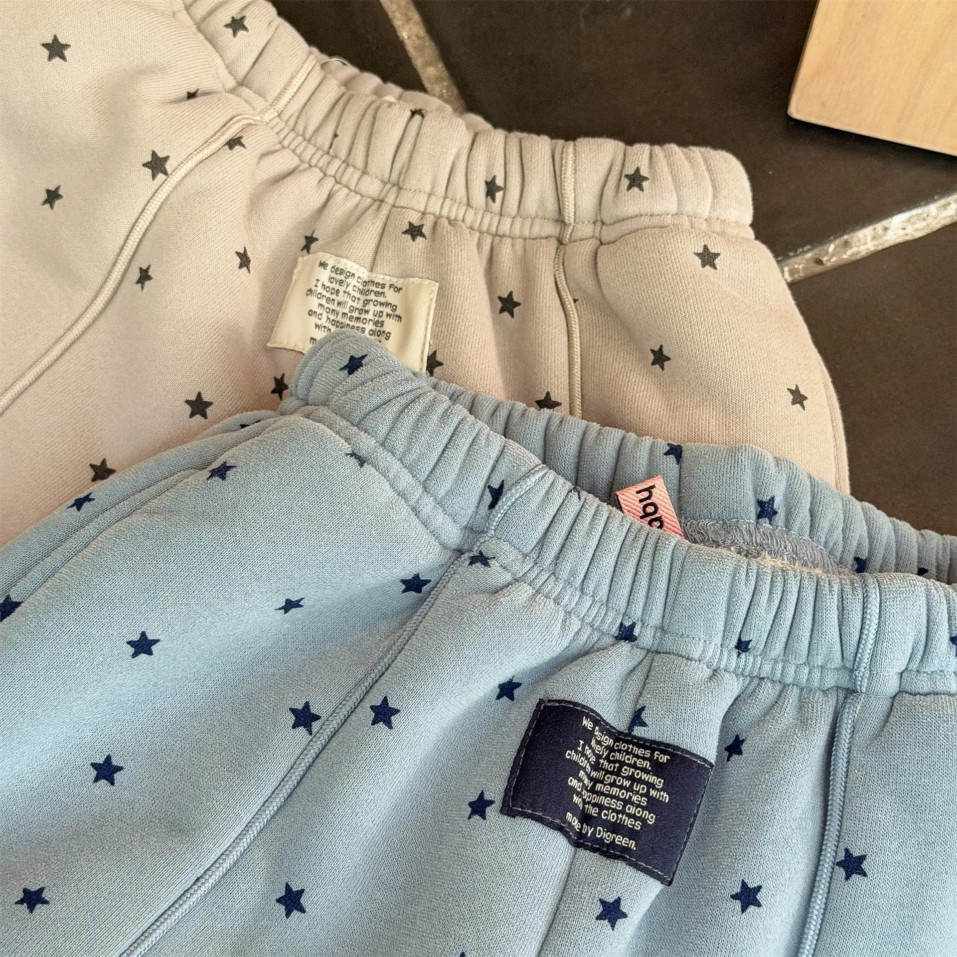 2025 Winter New Children Warm Pants Boys Girls Star Print Harem Pants Kids Fleece Trousers Baby Plus Velvet Thick Casual Pants