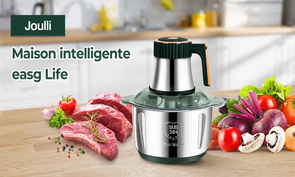 5L Electric Meat Grinders 304 Stainless Steel Food Crusher Multifunctional Vegetable Slicer Chopper Mincer Baby Food Processor