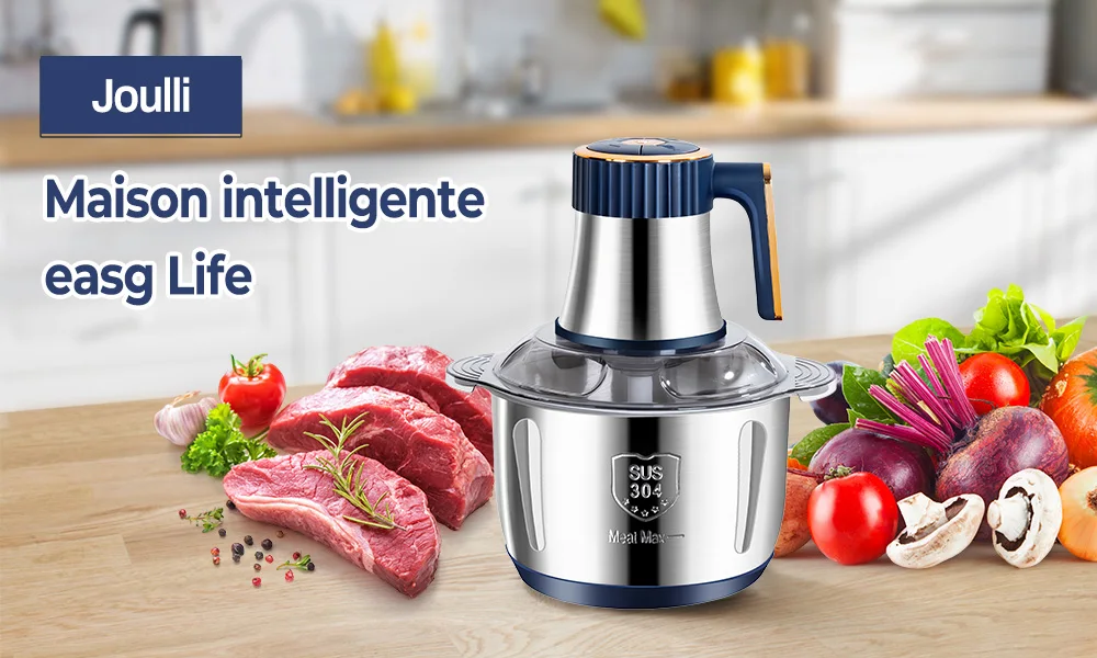 5L Electric Meat Grinders 304 Stainless Steel Food Crusher Multifunctional Vegetable Slicer Chopper Mincer Baby Food Processor