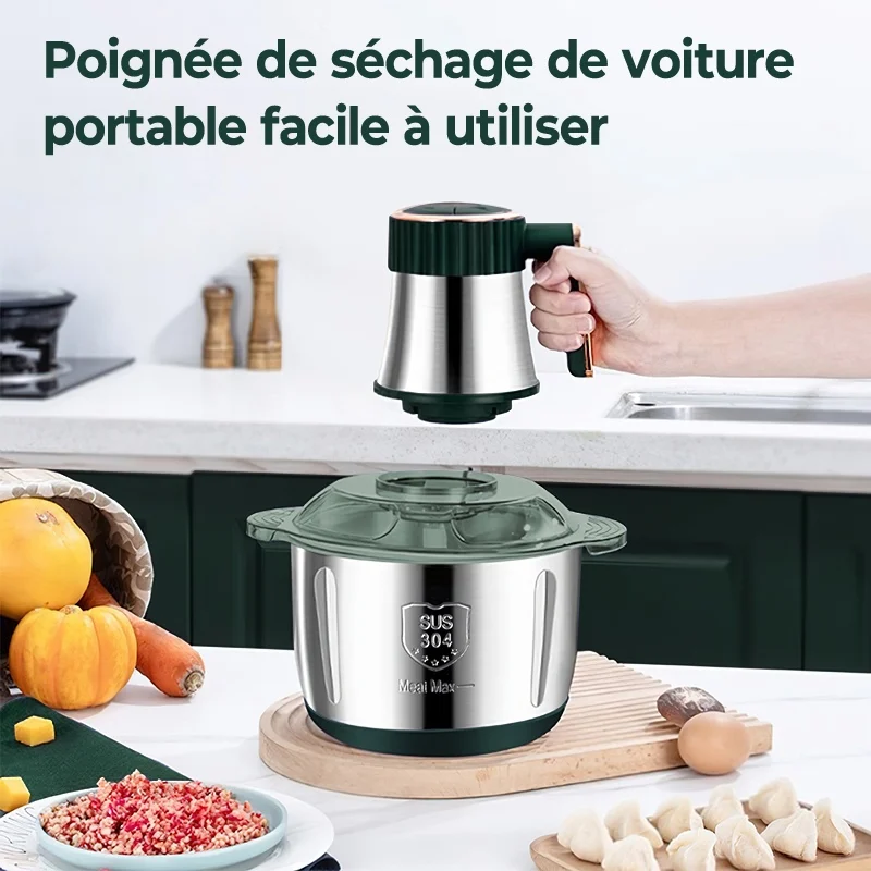 5L Electric Meat Grinders 304 Stainless Steel Food Crusher Multifunctional Vegetable Slicer Chopper Mincer Baby Food Processor