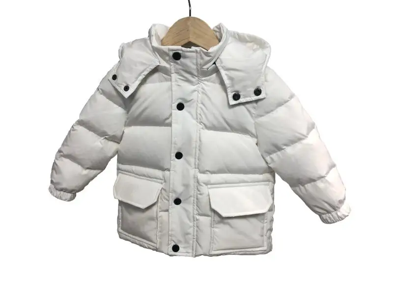 Kids Winter Down Jacket Multiple Pockets Fashion Children's Hooded Coat For Baby Boys Girls 1-13T Warm Snowsuit