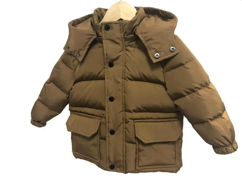 Kids Winter Down Jacket Multiple Pockets Fashion Children's Hooded Coat For Baby Boys Girls 1-13T Warm Snowsuit