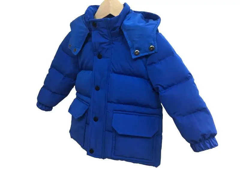 Kids Winter Down Jacket Multiple Pockets Fashion Children's Hooded Coat For Baby Boys Girls 1-13T Warm Snowsuit
