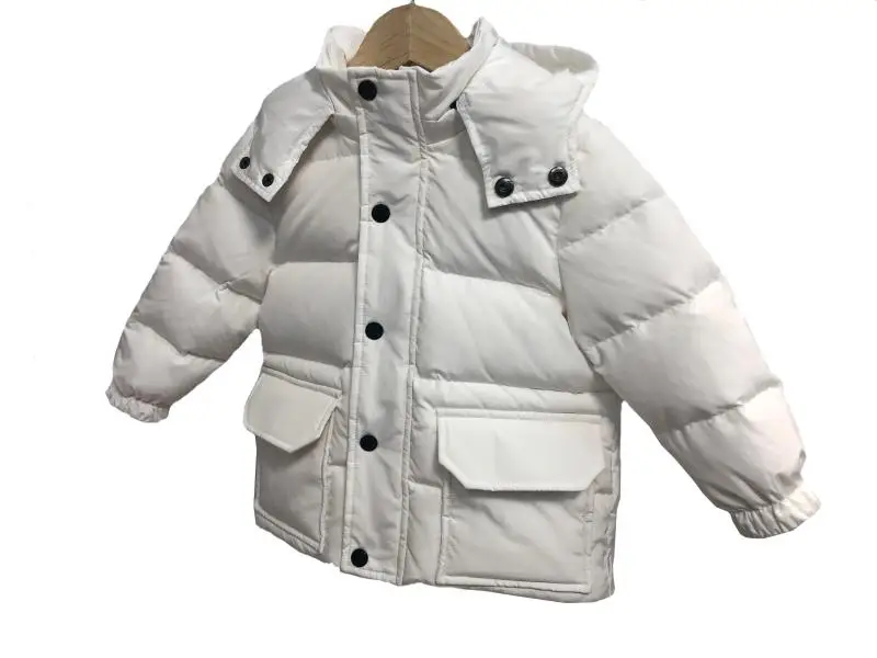 Kids Winter Down Jacket Multiple Pockets Fashion Children's Hooded Coat For Baby Boys Girls 1-13T Warm Snowsuit