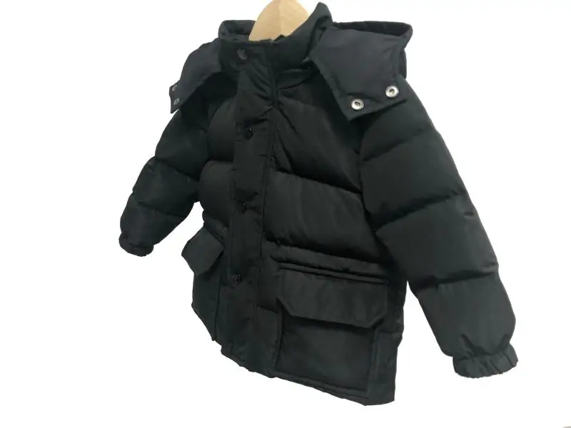 Kids Winter Down Jacket Multiple Pockets Fashion Children's Hooded Coat For Baby Boys Girls 1-13T Warm Snowsuit