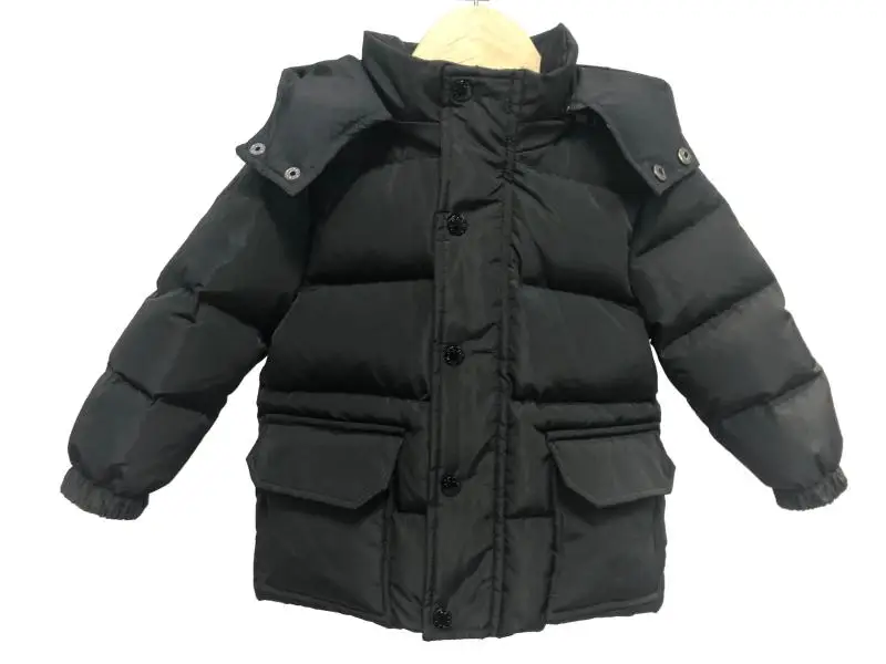 Kids Winter Down Jacket Multiple Pockets Fashion Children's Hooded Coat For Baby Boys Girls 1-13T Warm Snowsuit