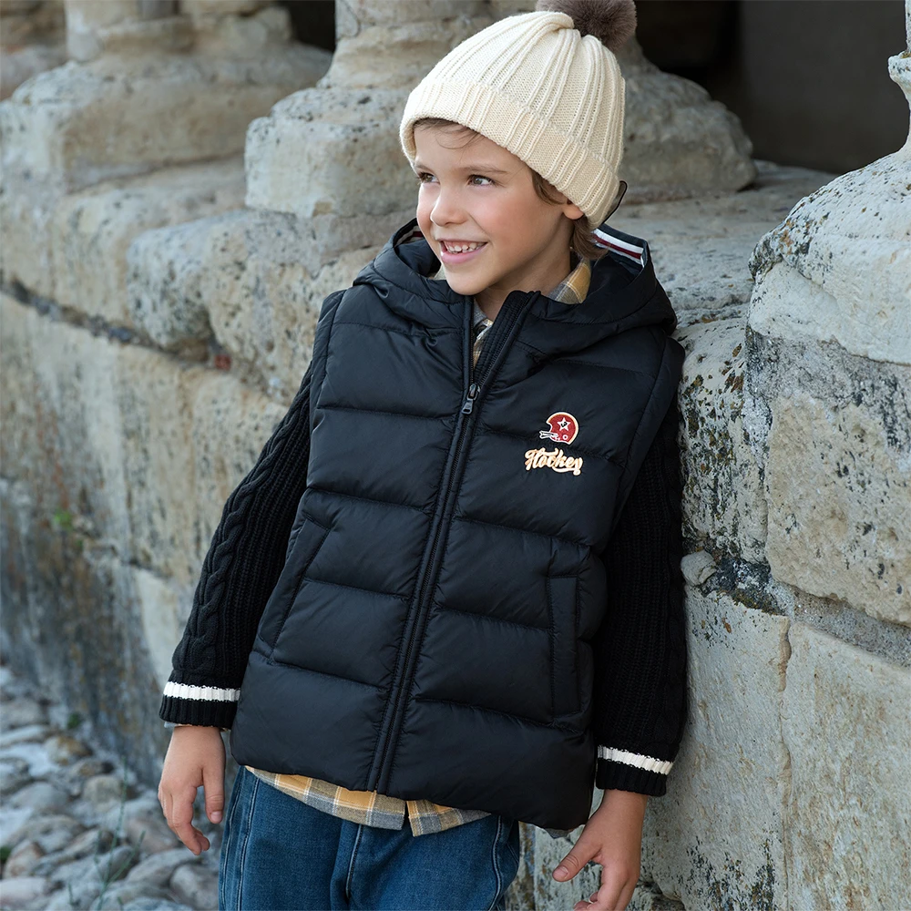 Dave Bella Boys Down Parka Hooded Jacket for Children Winter Warm Patchwork Down Coats Waterproof Outwear Clothes DK4253692