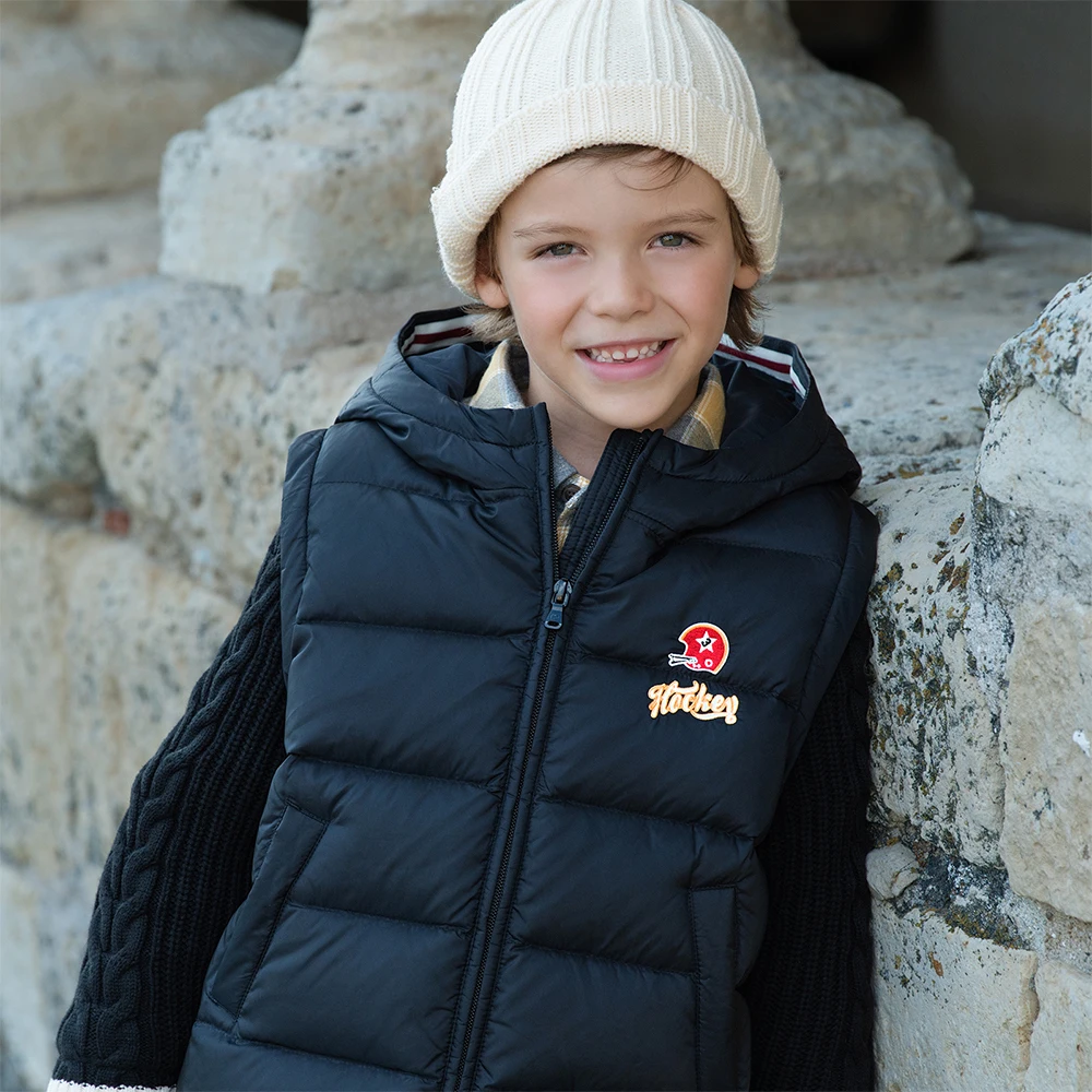 Dave Bella Boys Down Parka Hooded Jacket for Children Winter Warm Patchwork Down Coats Waterproof Outwear Clothes DK4253692