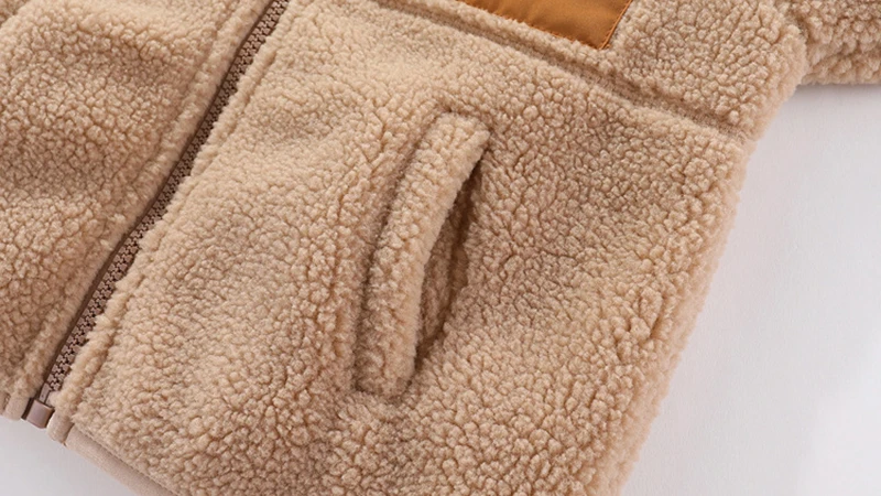 2025 New Autumn Winter Boys Jacket Warm Fleece Baby Coat Fashion Zipper Hooded Children Outerwear 1 2 3 4 5 6 7 Yrs Kids Clothes