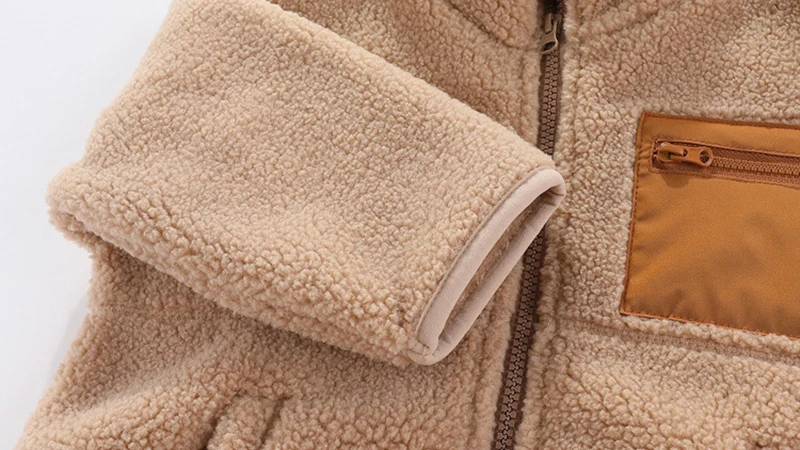 2025 New Autumn Winter Boys Jacket Warm Fleece Baby Coat Fashion Zipper Hooded Children Outerwear 1 2 3 4 5 6 7 Yrs Kids Clothes