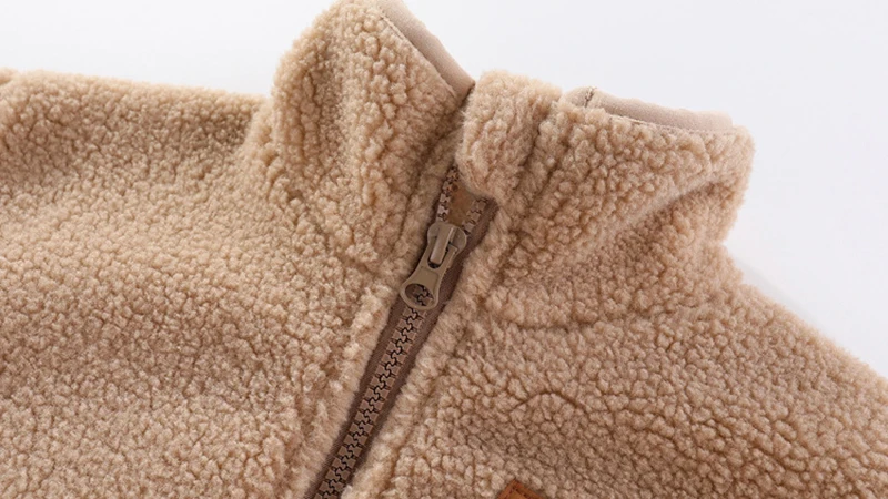 2025 New Autumn Winter Boys Jacket Warm Fleece Baby Coat Fashion Zipper Hooded Children Outerwear 1 2 3 4 5 6 7 Yrs Kids Clothes