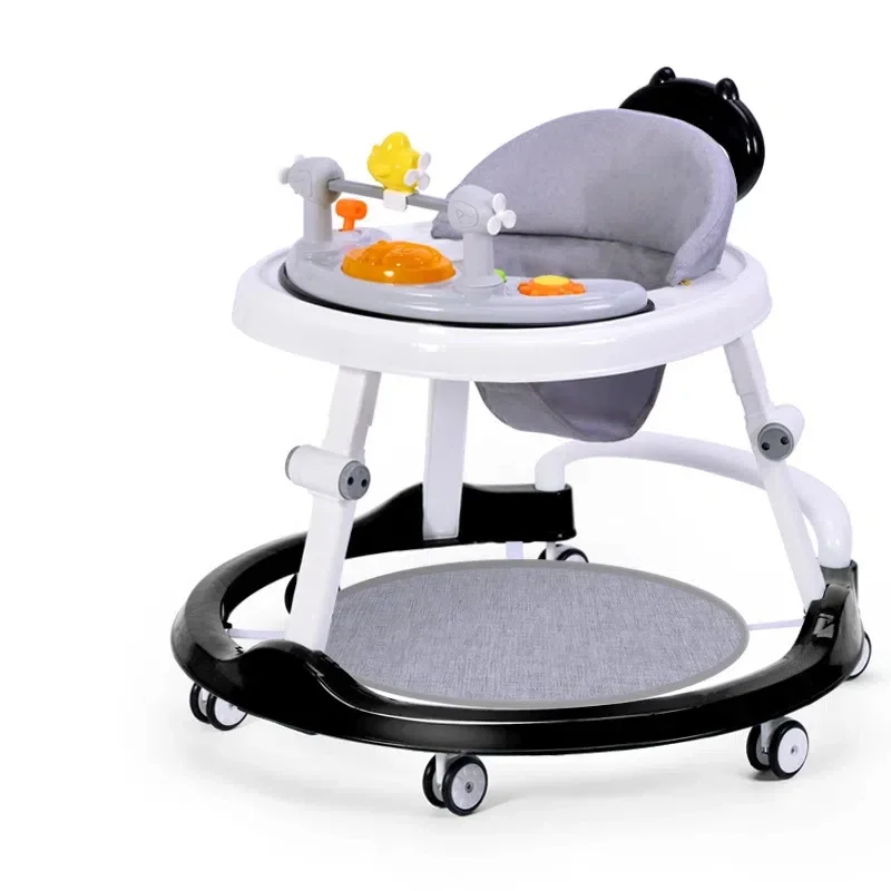 Multifunctional Baby Walker with Music-Anti O-shaped Legs & Anti-Fall Anti-Roll Design Suitable for Both Male and Female Infants